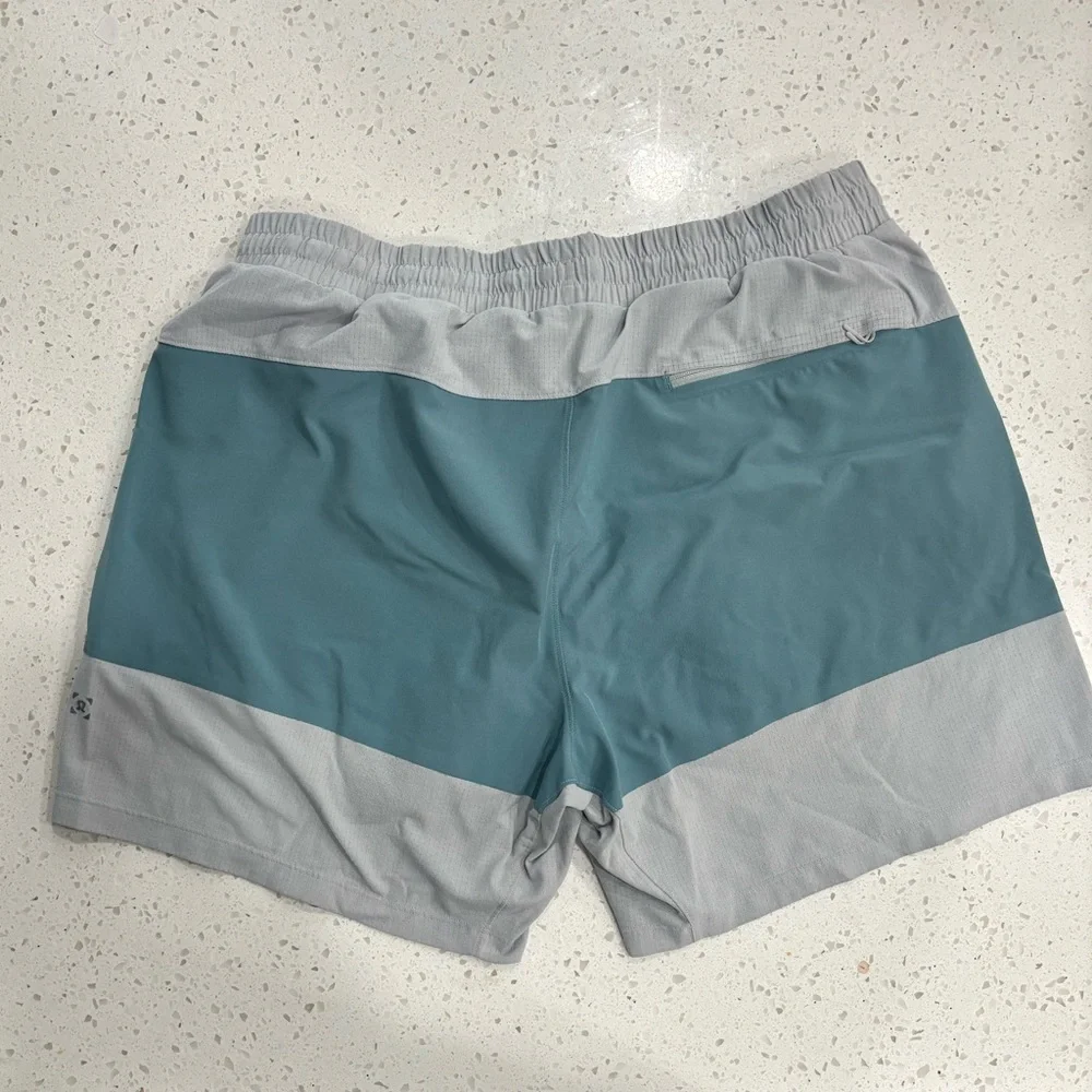 lululemon athletica Teal and blue Swim Trunks. 5” inseam. XL - Picture 2 of 4